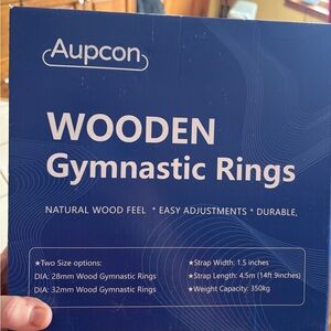 Aupcon Wooden Gymnastic Rings